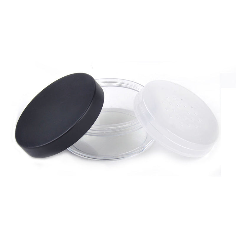1x Plastic Empty Loose Powder Jar Puff Box Carrying Case Sifter Container Best