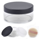 1x Plastic Empty Loose Powder Jar Puff Box Carrying Case Sifter Container Best