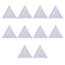 10Pcs Triangle Round Rhinestones Beads Crystal Nail Art Sorting Trays Plastic