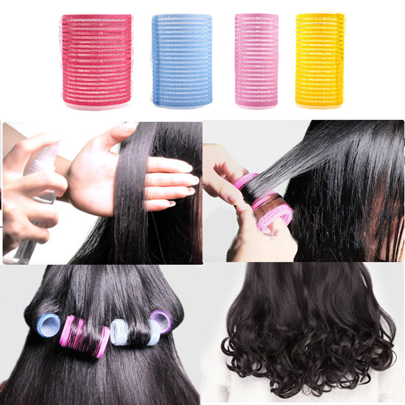 High New 6 x Large Hair Salon Rollers Curlers Tools Hairdressing tool Soft Hot