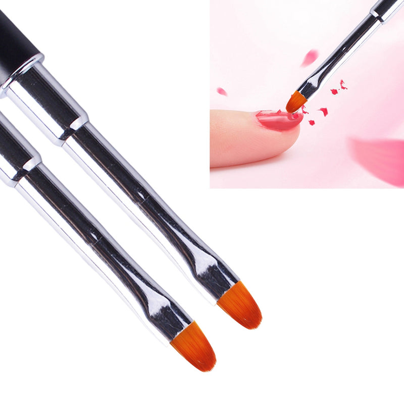 Dual-Ended Poly Builder Nail Art Pen Slice Brush Slice Shape Tool Polish New 1x