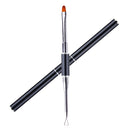 Dual-Ended Poly Builder Nail Art Pen Slice Brush Slice Shape Tool Polish New 1x