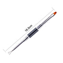 Dual-Ended Poly Builder Nail Art Pen Slice Brush Slice Shape Tool Polish New 1x