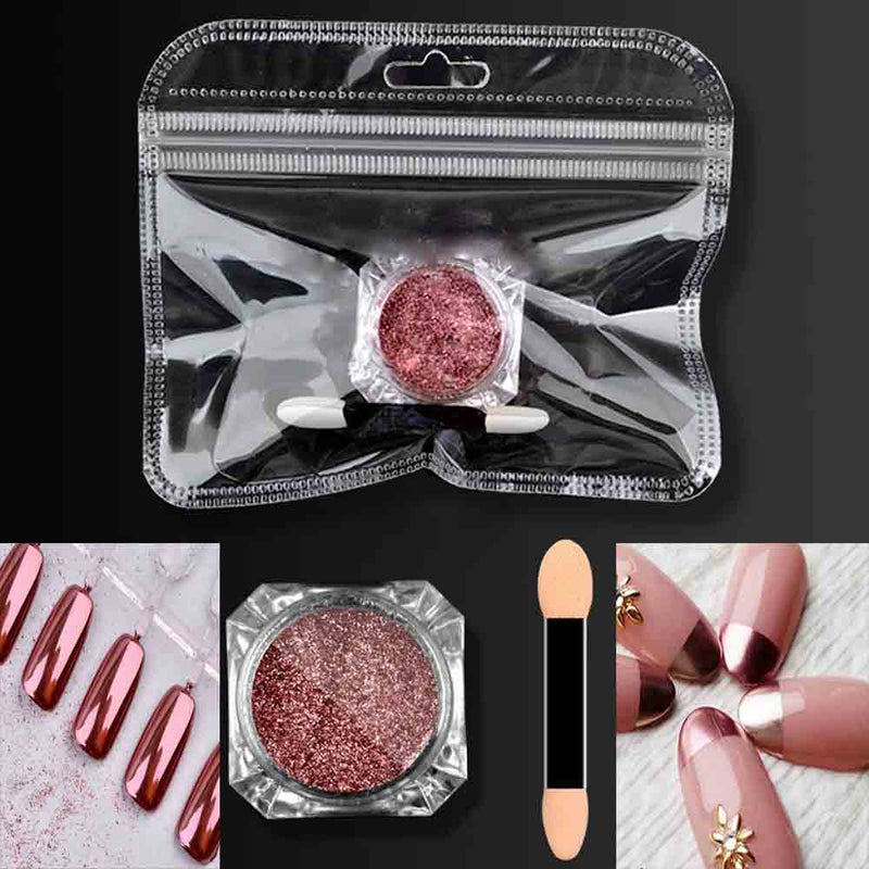Shiny Nail Mirror Powder Mermaid Glitter Dust Nail Art Chrome Pigment DIY