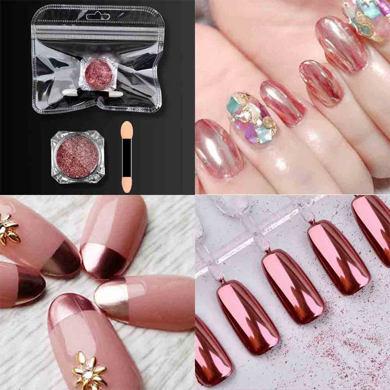 Shiny Nail Mirror Powder Mermaid Glitter Dust Nail Art Chrome Pigment DIY