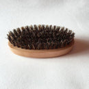 Boar Bristle Hair Brush Men Beard Thin Hair Comb Mustache Brush