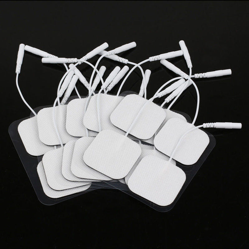 30x  Replacement Tens Electrode Pads for Massagers / Tens 1.6*1.6" White Best