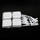 30x  Replacement Tens Electrode Pads for Massagers / Tens 1.6*1.6" White Best