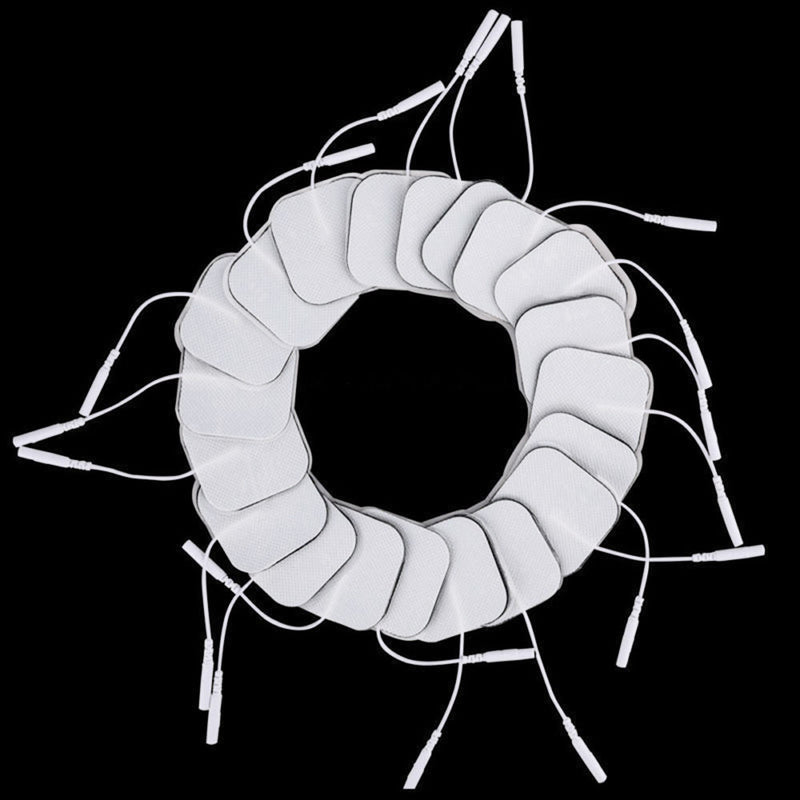 30x  Replacement Tens Electrode Pads for Massagers / Tens 1.6*1.6" White Best