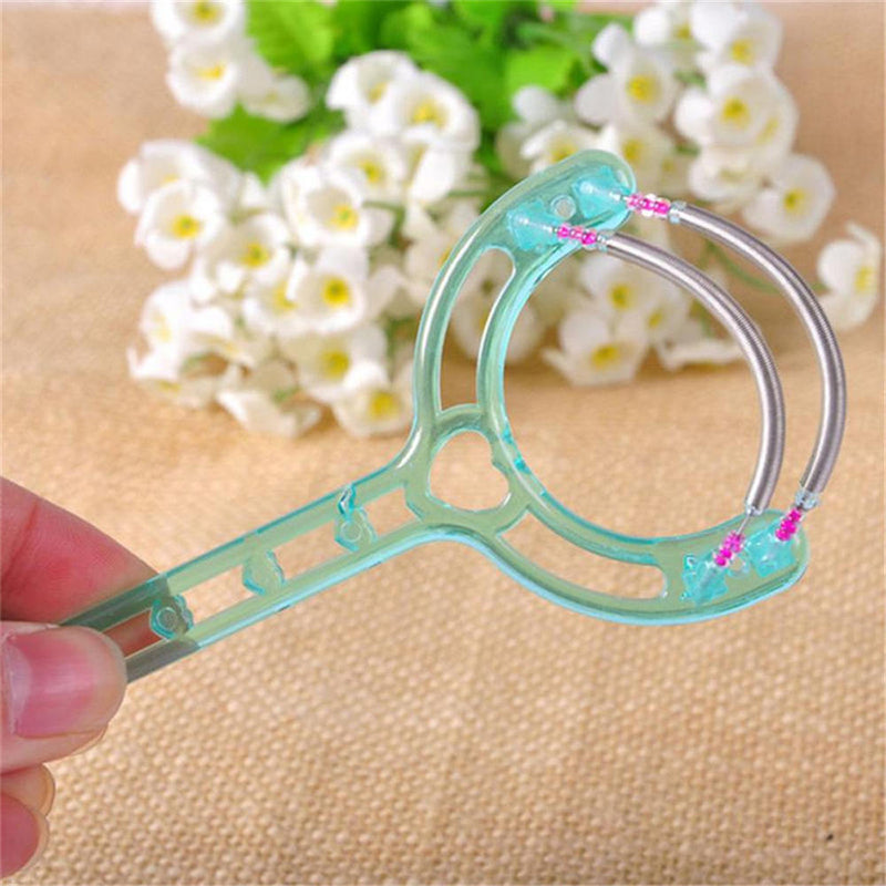 1 x Home Lady Facial Simple Hair Removal Device Micro Spring Epilator Hair Blue