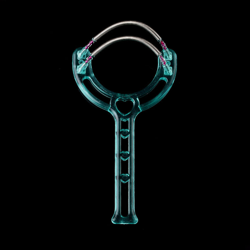 1 x Home Lady Facial Simple Hair Removal Device Micro Spring Epilator Hair Blue