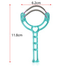 1 x Home Lady Facial Simple Hair Removal Device Micro Spring Epilator Hair Blue