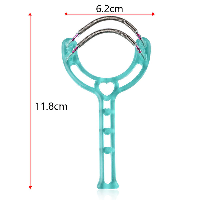1 x Home Lady Facial Simple Hair Removal Device Micro Spring Epilator Hair Blue