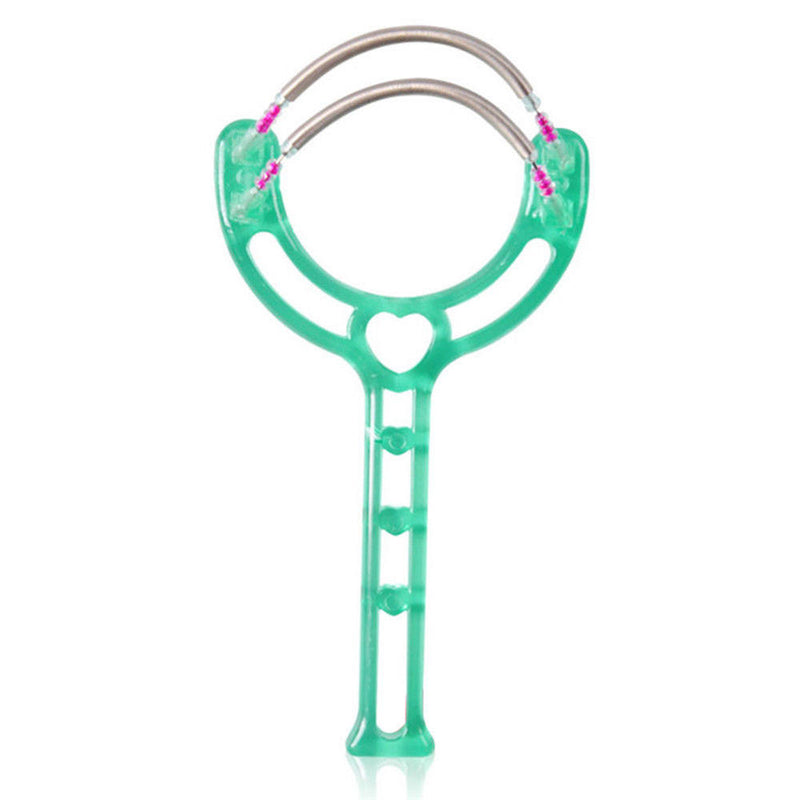 1 x Home Lady Facial Simple Hair Removal Device Micro Spring Epilator Hair Blue