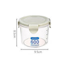 1x Transparent Sealed Cans for Kitchen Plastic Grain Storage Box Cans Best