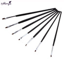 7x/set Nail Art Gel Design Pen PaInting Polish Brush Dotting Drawing Tool Hot