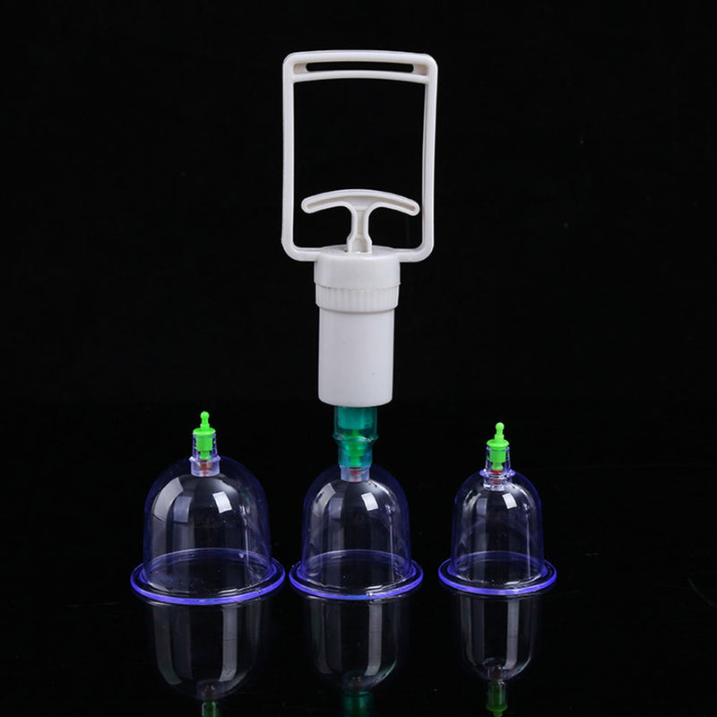 6 pcs Medical Chinese Vacuum Body Cupping Set Massage Therapy Suction Cup Best
