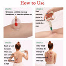 6 pcs Medical Chinese Vacuum Body Cupping Set Massage Therapy Suction Cup Best