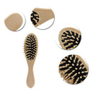 Anti Static Natural Wooden Massage Hairbrush Comb Scalp Health Care Paddle