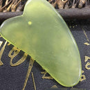 1x Natural Guasha Facial Jade Roller Face Thin+Body Gua Sha Board Massager Nice