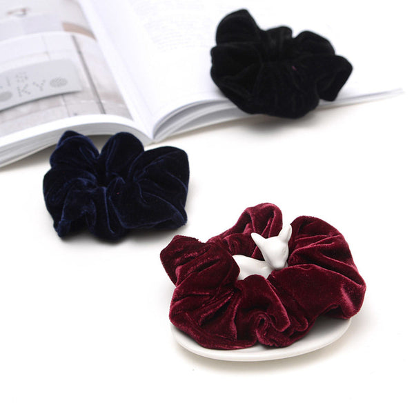 36 PCS Women Gilding Elastic Hair Rope Scrunchie Ponytail Holder Flannel Best