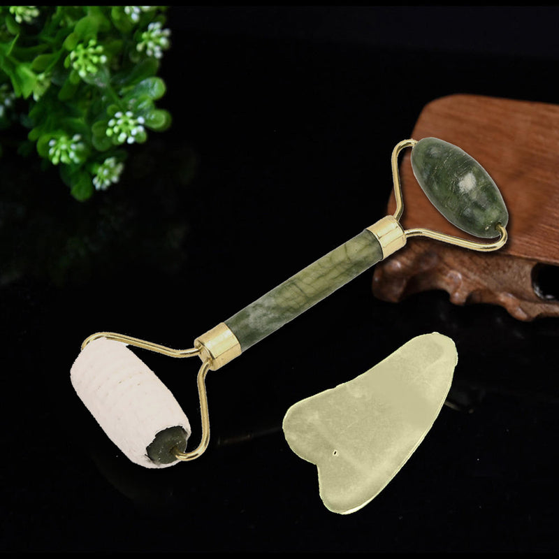 1 pcs Natural Facial Massage Tools Beauty Jade Roller Face Thin Board Good