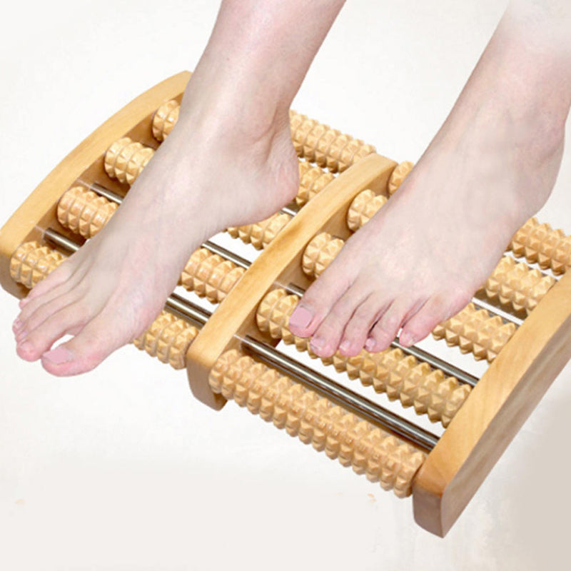1 Pcs Wooden Feet Roller Wood Foot Care Massage SPA Reflexology Relax Stress Hot