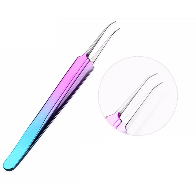 Stainless Steel Sharp Head Elbow Blackhead Forceps Pimples Remover Acne Hot 1x