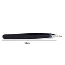Professional Black Eyebrow Tweezers Hair Beauty Slanted Stainless Steel New 1x
