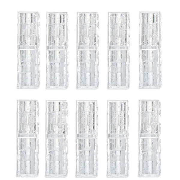 10 Pcs Empty lipstick Plastic Lip Balm Container Tubes Caps DIY Best