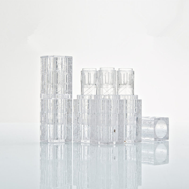 10 Pcs Empty lipstick Plastic Lip Balm Container Tubes Caps DIY Best