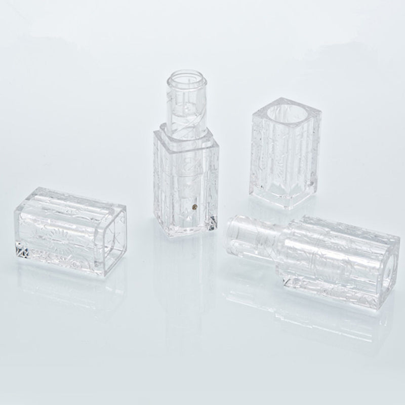 10 Pcs Empty lipstick Plastic Lip Balm Container Tubes Caps DIY Best