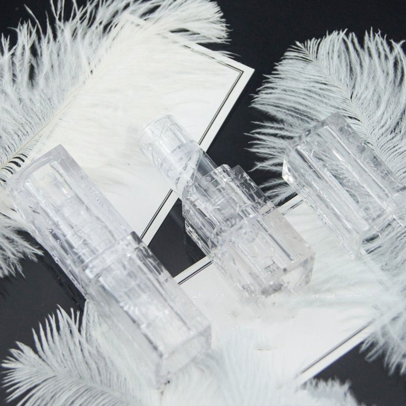 10 Pcs Empty lipstick Plastic Lip Balm Container Tubes Caps DIY Best