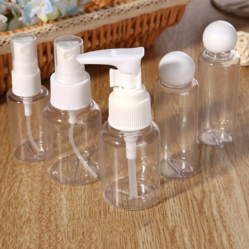 5x/set Clear Travel Transparent Plastic Perfume Atomizer Empty Spray Bottles New