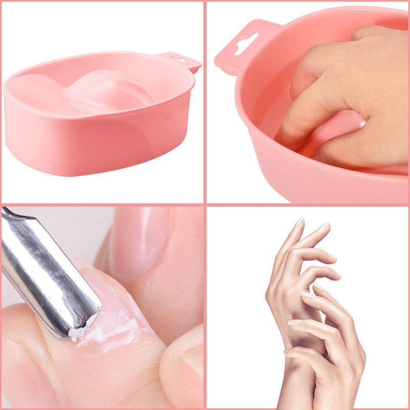 1 x Nail Art Manicure Care Hand Wash Soak Bowl Remover Tray Spa Bath Best