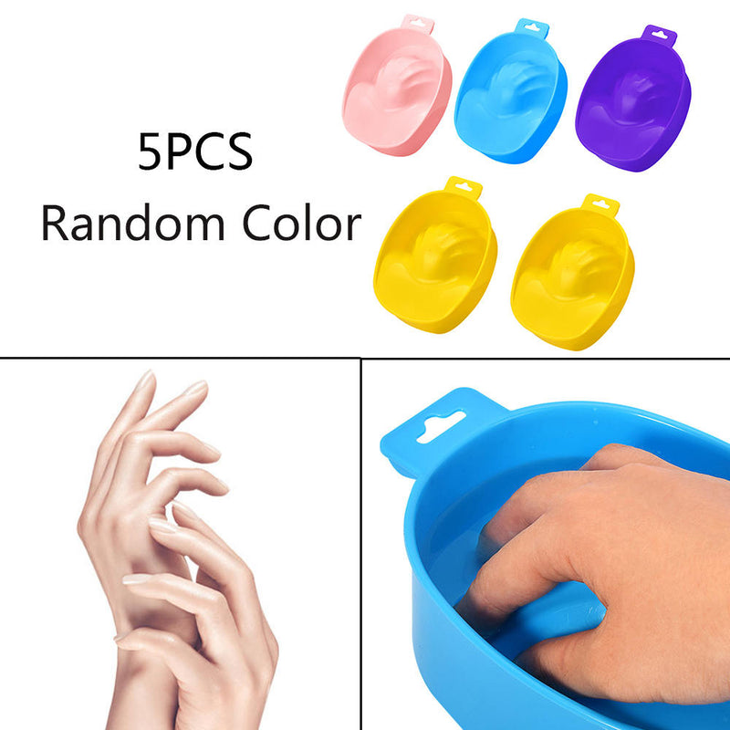 1 x Nail Art Manicure Care Hand Wash Soak Bowl Remover Tray Spa Bath Best