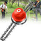 1Pcs Garden Grass Trimmer Head Coil Chain Brush Cutter for Lawn Mower