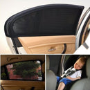 2x Rear Window Car Anti-Mosquito Sunscreen Sun Block Sunshade Black Gauze Best