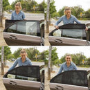 2x Rear Window Car Anti-Mosquito Sunscreen Sun Block Sunshade Black Gauze Best