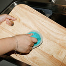 1 Pcs Home Kitchen Pads Scouring Scrub Sponge Brush Magic Cleaning Handle