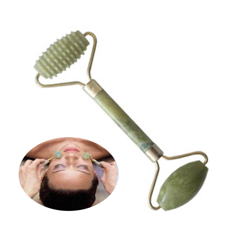 1 pc Natural Jade Guasha Facial Beauty Massage Jade Roller Face massager Proper