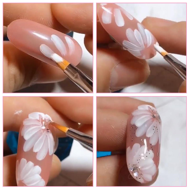 DIY Acrylic UV Gel Hair Nail Art Polish Painting Brush Pen Manicur 2x Best