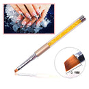 5 x UV Gel Nail Art Tips Crystal Acrylic Painting Drawing Polish Brush Pen New