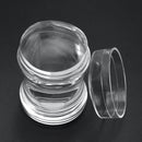 2 pcs Clear Jelly Silicone Nail Art Stamper DIY Stamping Printing Manicure Best