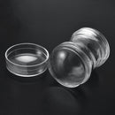 2 pcs Clear Jelly Silicone Nail Art Stamper DIY Stamping Printing Manicure Best