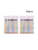 20 X Wheat Straw Handle Bamboo Charcoal Soft Bristles Travel Toothbrush Best