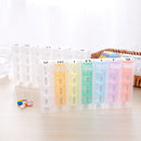 1 x 7 Day Weekly Medicine Organizer 28 Slot Pill Dispenser Tablet Storage New