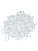 200pc Eyelash Lash Extension Glue Pallet Stand Disposable Individual Holder Ring