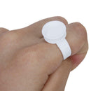 200pc Eyelash Lash Extension Glue Pallet Stand Disposable Individual Holder Ring