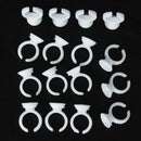 200pc Eyelash Lash Extension Glue Pallet Stand Disposable Individual Holder Ring